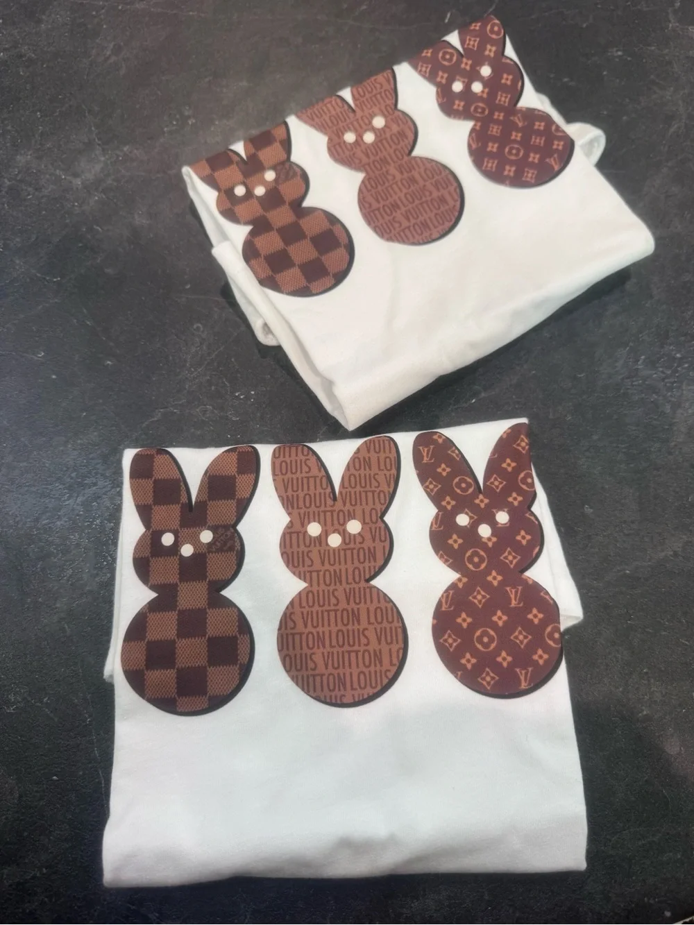 Boujee Easter Designer Bunny tee 2-3T